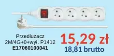 Przedłużacz 2M/4G+0+wył. P1412