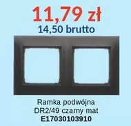 Ramka podwójna DR2/49 czarny mat E17030103910
