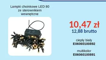 Lampki choinkowe LED 80 ze sterownikiem wewnętrzne