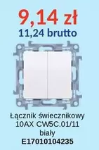 łącznik świecznikowy 10AX CW5C.01/11 biały