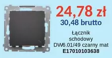 łącznik schodowy DW6.01/49 czarny mat E17010103638