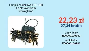 Lampki choinkowe LED 180 ze sterownikiem wewnętrzne