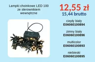 Lampki choinkowe LED 100 ze sterownikiem wewnętrzne