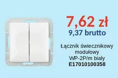 łącznik świecznikowy modułowy WP-2P/m biały E17010100358