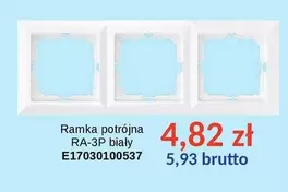 Ramka potrójna RA-3P biały