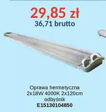 Oprawa hermetyczna 2x18W 4000K 2x120cm odbłyśnik E15130104850