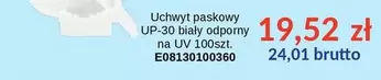 Uchwyt paskowy UP-30 biały odporny na UV 100szt. E08130100360