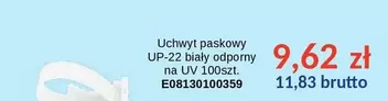 Uchwyt paskowy UP-22 biały odporny na UV 100szt.