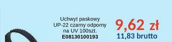 Uchwyt paskowy UP-22 czarny odporny na UV 100szt. E08130100193