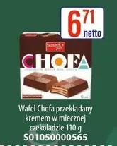 Wafel Chofa przekładany kremem w mlecznej czekoladzie
