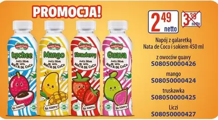 De - Napój z galaretką Nata de Coco i sokiem