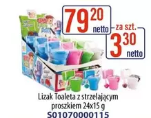 Lizak Toaleta z strzelającym proszkiem 24x15 g