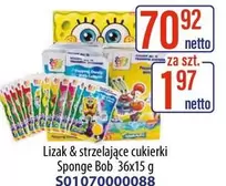 Sponge Bob - Lizak & strzelające cukierki  36x15 g S01070000088