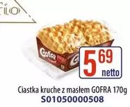 Ciastka kruche z masłem GOFRA 170g