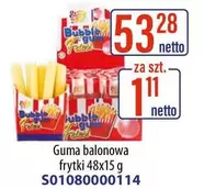 Bubble - Guma balonowa frytki 48x15 g