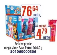 Mega - Żelki w płynie mega slime Paw Patrol 16x80 g