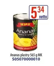 Apple - Ananas plastry 565 g MK