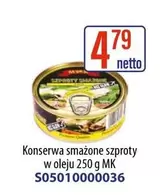 Konserwa smażone szproty w oleju 250 g MK