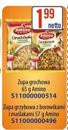 Zupa grochowa or Zupa grzybowa z borowikami i maślakami