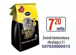 Żwirek bentonitowy zbrylający 5 l