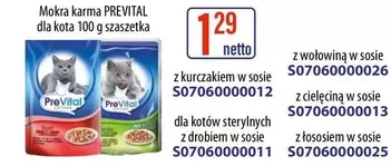 karma PREVITAL dla kota