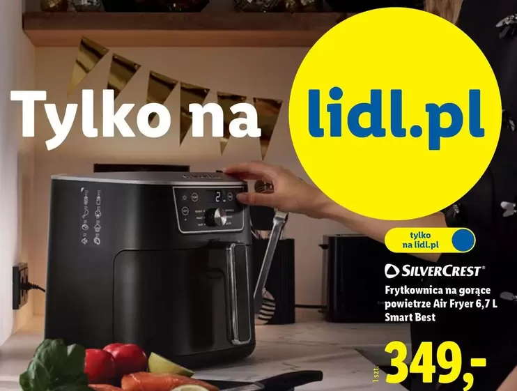 Silvercrest - Frytkownica na gorące powietrze Air Fryer 6,7 L Smart Best