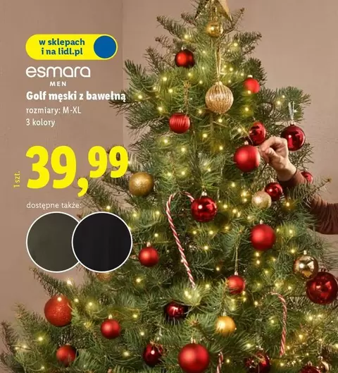 Golf męski z bawełną