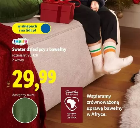 Sweter dziecięcy z bawełny