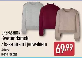 Sweter damski z kaszmirem i jedwabiem