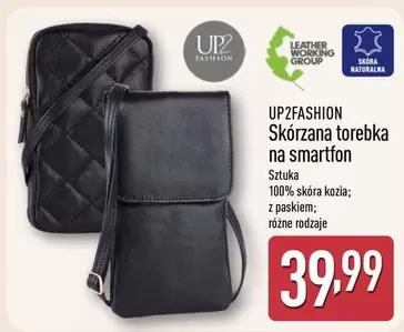 Skórzana torebka na smartfon