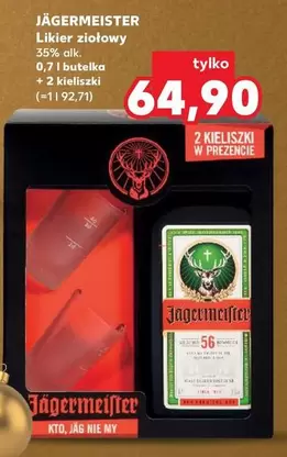 Jagermeister - Likier ziołowy + 2 kieliszki