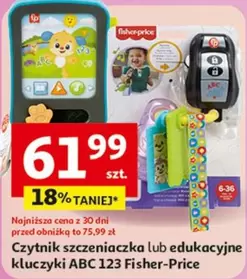 Fisher Price - Czytnik szczeniaczka lub edukacyjne kluczyki ABC 123