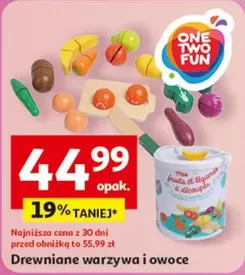 One - Drewniane warzywa i owoce