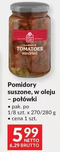 Pomidory suszone, w oleju - połówki