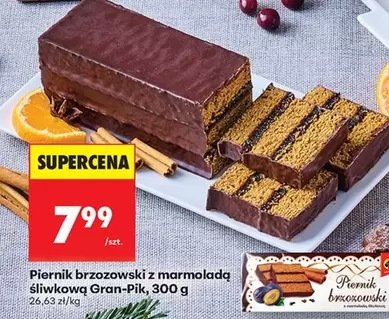 Piernik brzozowski z marmoladą śliwkową