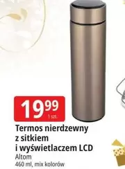 Mix - Termos nierdzewny z sitkiem i wyświetlaczem LCD