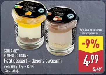 Petit dessert - deser z owocami