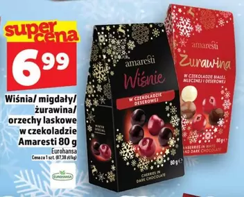 Wiśnia/migdały/ żurawina/ orzechy laskowe w czekoladzie