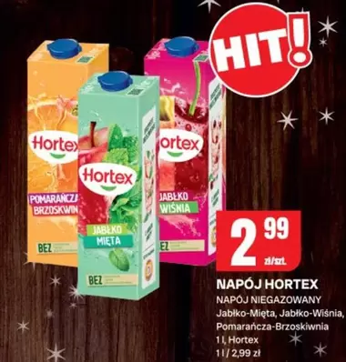 NAPÓJ NIEGAZOWANY Jabłko-Mięta, Jabłko-Wiśnia, Pomarańcza-Brzoskiwnia