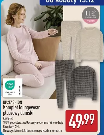 Komplet loungewear pluszowy damski