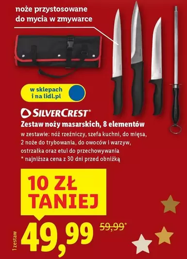 Silvercrest - Zestaw noży masarskich, 8 elementów