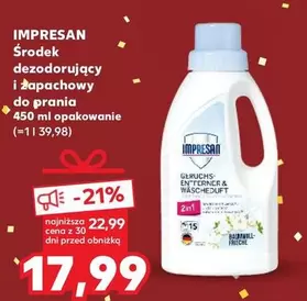 Środek dezodorujący i zapachowy do prania