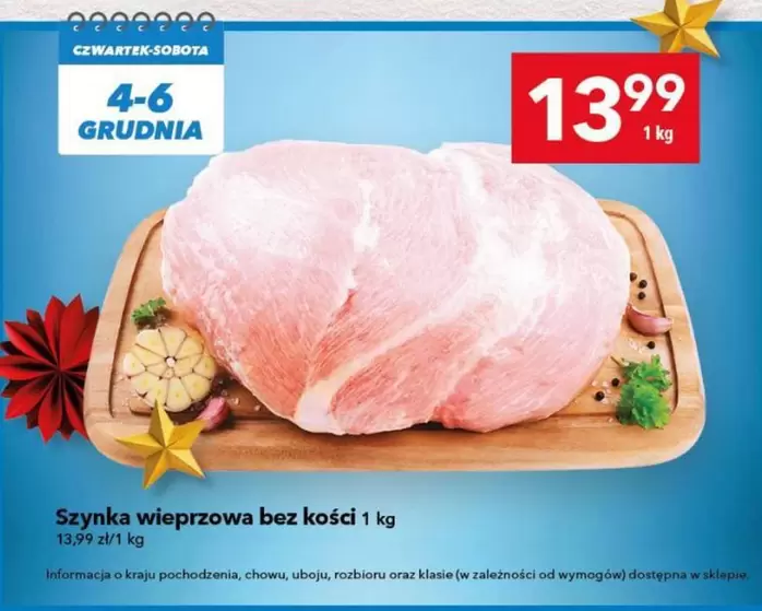 Szynka wieprzowa bez kości