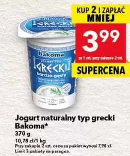Jogurt naturalny typ grecki