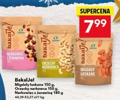 Migdały łuskane, Orzechy nerkowca, Nerkowiec z żurawiną