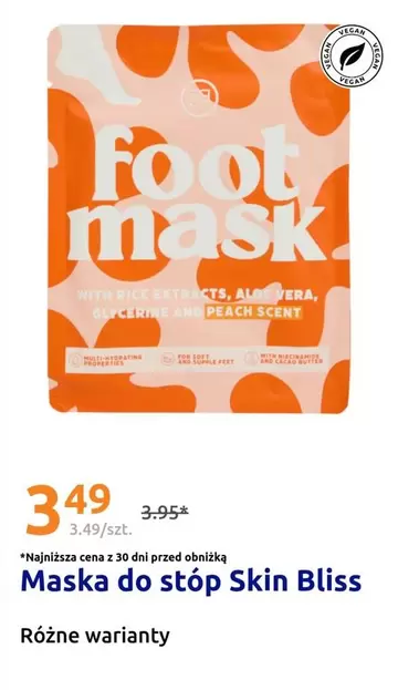 Aloe - Maska do stóp Skin Bliss