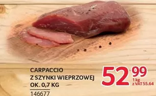 Ok - CARPACCIO Z SZYNKI WIEPRZOWEJ
