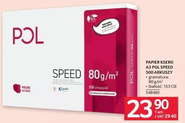 Speed - PAPIER KSERO A3 SPEED 500 ARKUSZY
