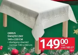 OBRUS ŚWIĄTECZNY 140 x 220 CM