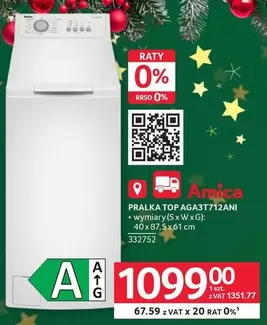 Amica - PRALKA TOP AGA3T712ANI